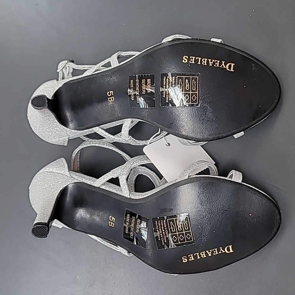 Benjamin Walk Heels "Madison" Silver" Glitter size 5 - Picture 5 of 6